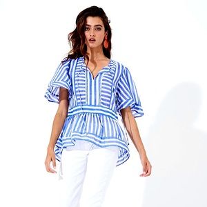 NWOT Oliphant Hemstitch Top